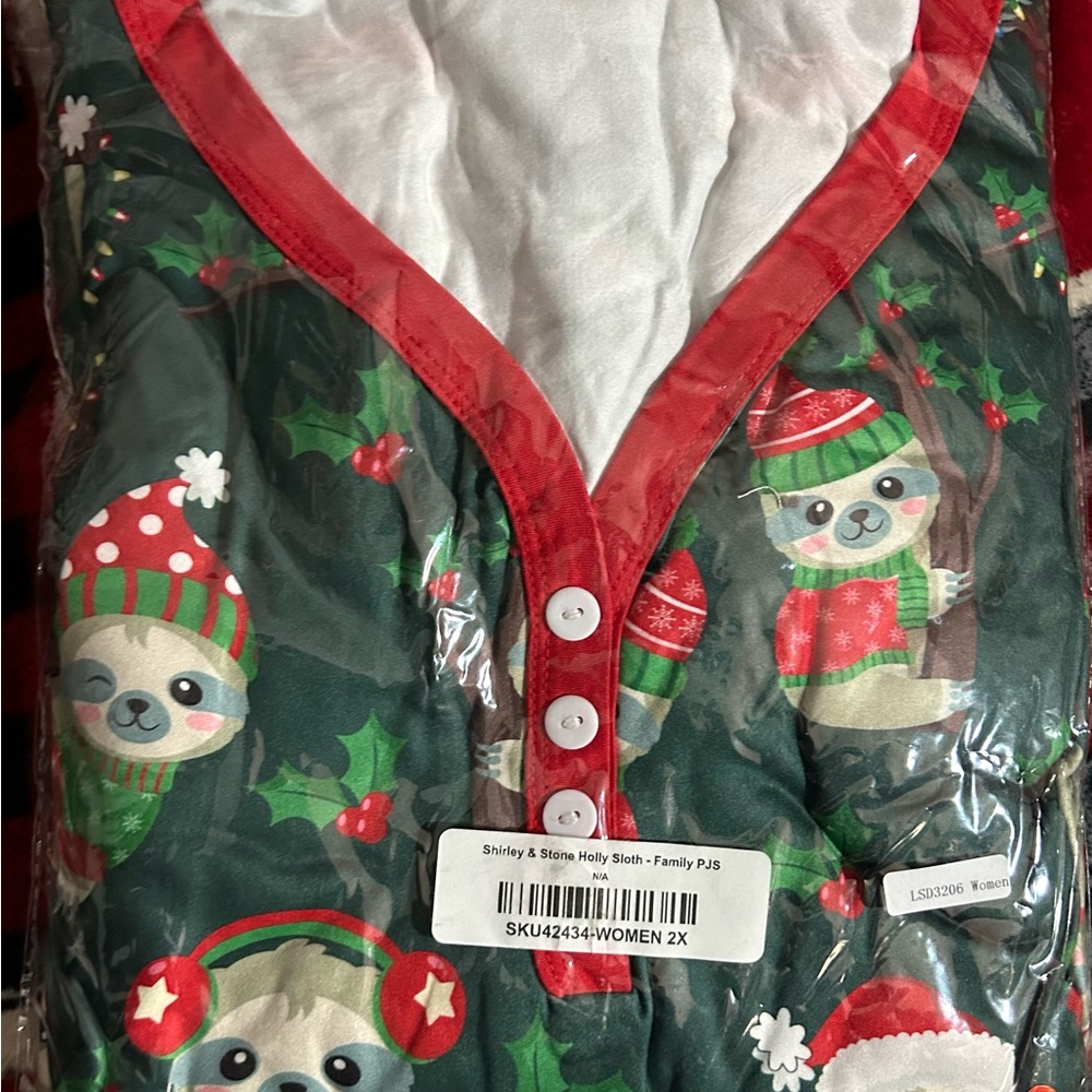Shirley & Stone Christmas pajama set 2x